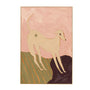 Life X MON Downward Dog Art Print - Autumn / Framed Canvas / 42 x 62cm