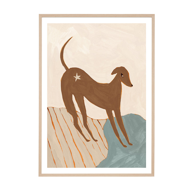 Beige / Framed Art Print / 33 x 45cm