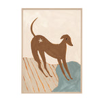 Beige / Framed Art Print, No Border / 33 x 45cm