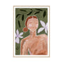 Feminine Muse Olive 1 Framed Print - 33 x 45cm