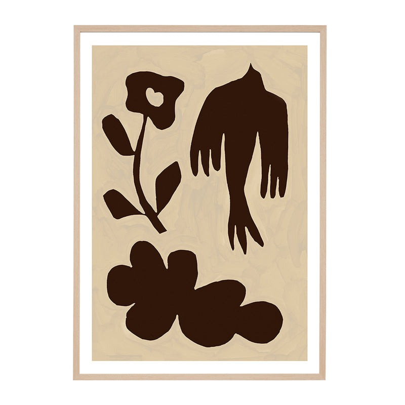 Natural / Framed Art Print / 33 x 45cm