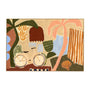 Island Adventure Ecru Print - Ecru / Framed Canvas / 62 x 42cm