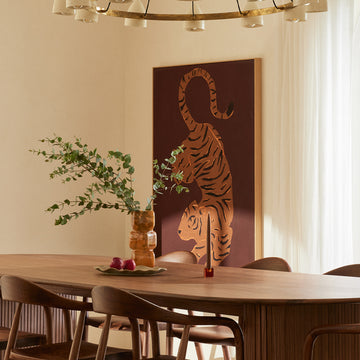 Burgundy / Framed Canvas / 42 x 62cm