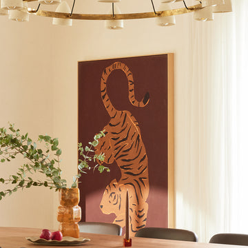 Burgundy / Framed Canvas / 42 x 62cm
