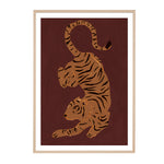 Burgundy / Framed Art Print / 33 x 45cm