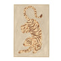Life X MON Le Tiger Art Print - Natural / Framed Canvas / 42 x 62cm