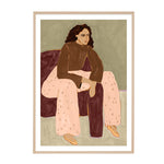 Peach / Framed Art Print / 33 x 45cm