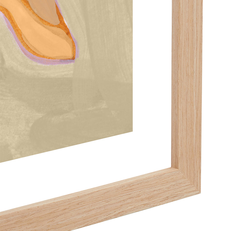 Peach / Framed Art Print / 33 x 45cm