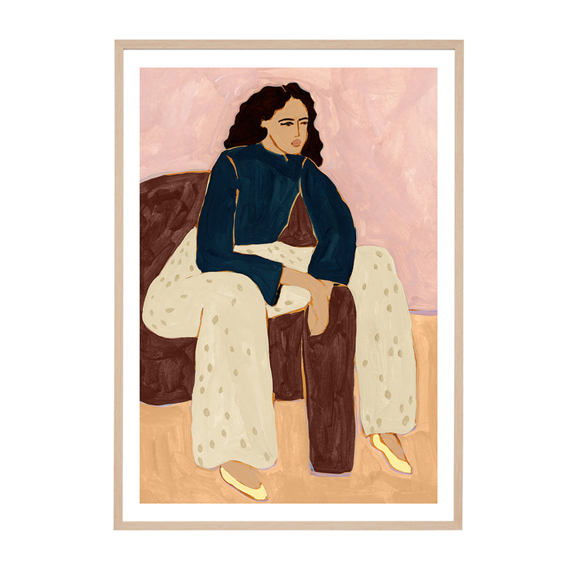 Pink / Framed Art Print / 33 x 45cm