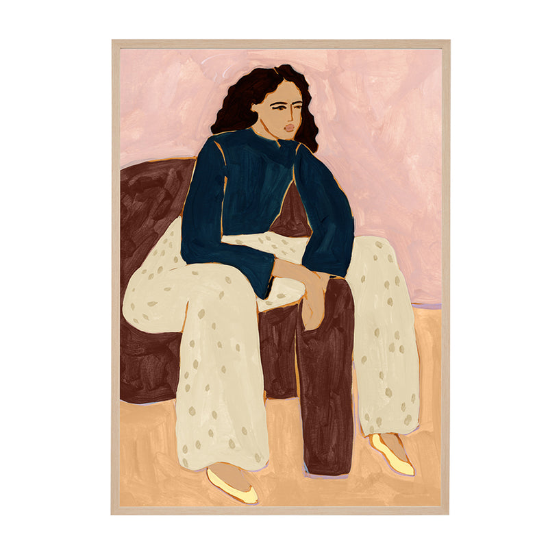 Pink / Framed Art Print, No Border / 33 x 45cm