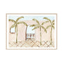 Palm Alfresco Blush Framed Print - 45 x 33cm