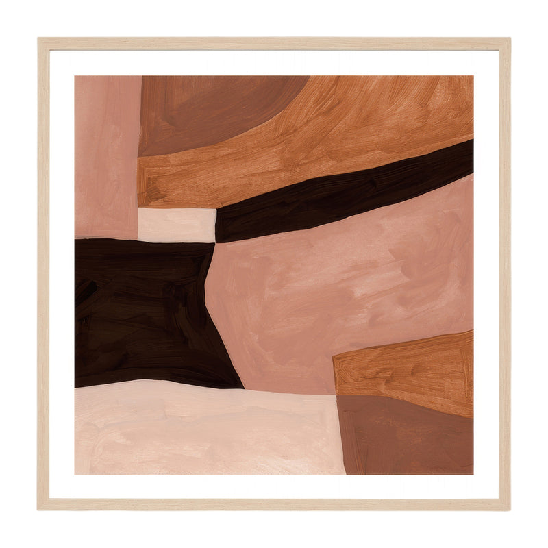 Blush / Framed Art Print / 38 x 38cm