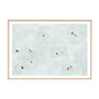 Summer Swim Landscape Art Print - Oak Framed Print / 62 x 45cm