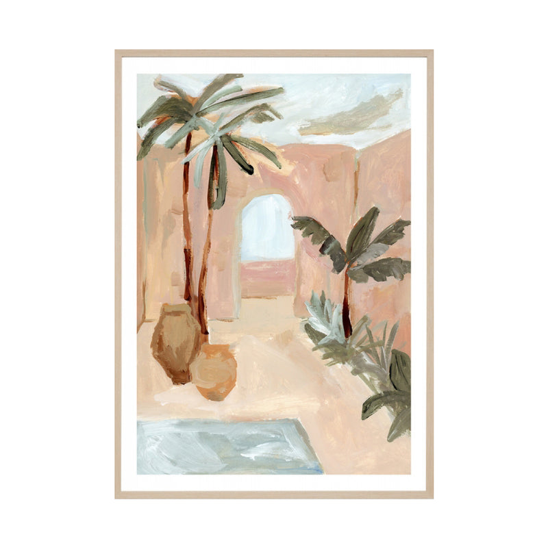 Villa Study Blush 2 Framed Print