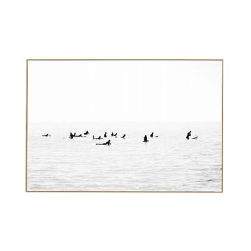 Byron Surfers Art Print