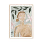 Feminine Muse Haze 1 Art Print - Oak Framed Print / 33 x 45cm