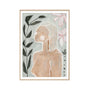 Feminine Muse Haze 2 Art Print - Oak Framed Print / 33 x 45cm