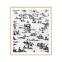 Sunbathers 2 Art Print - Oak Framed Print / 43 x 50cm