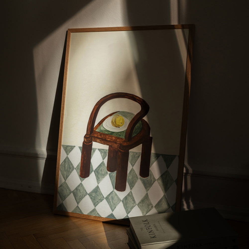 Chair With Fruit Print