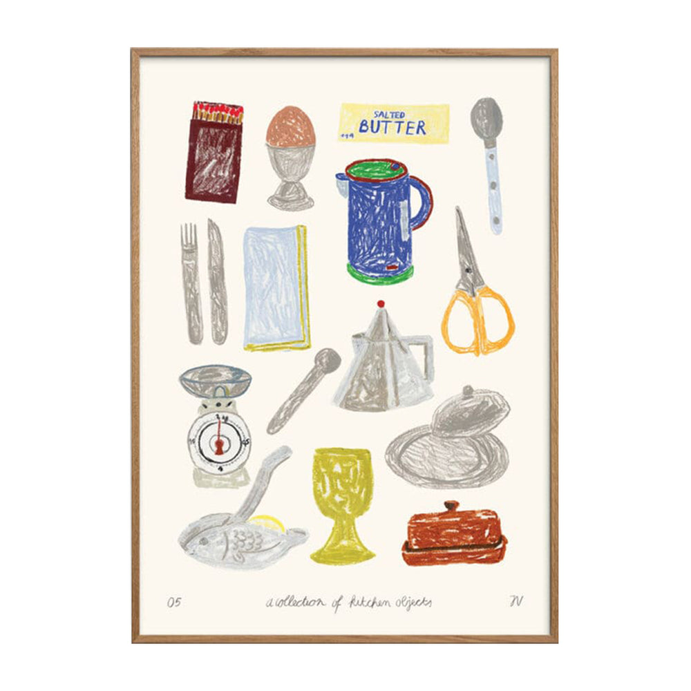A Collection of Kitchen Objects Art Print