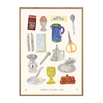 A Collection of Kitchen Objects Art Print