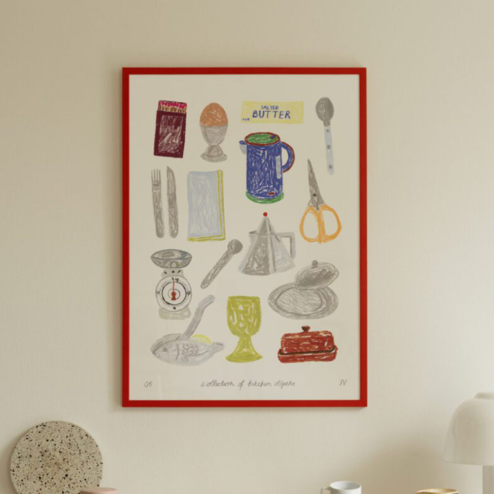 A Collection of Kitchen Objects Art Print