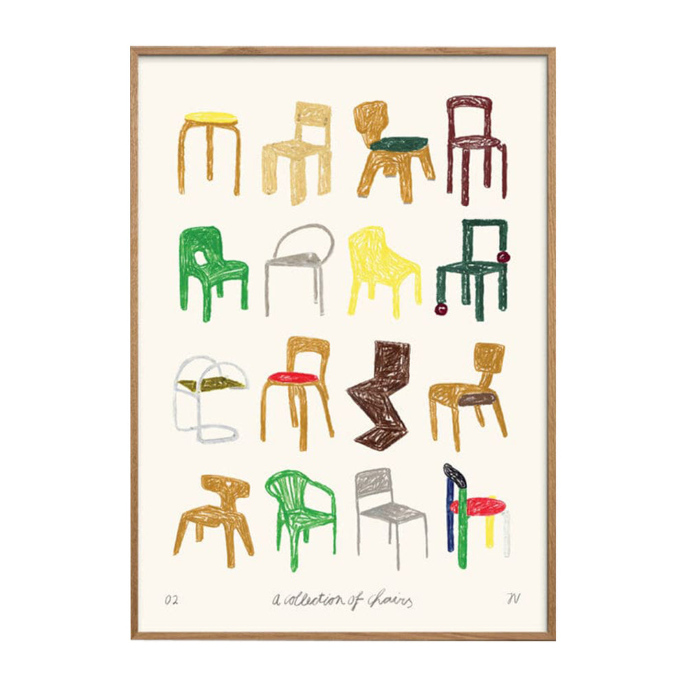 A Collection of Chairs Art Print