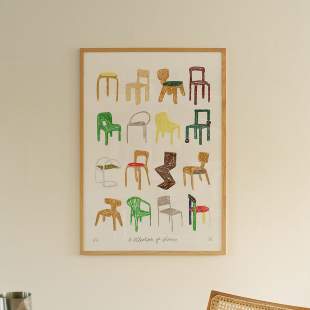 A Collection of Chairs Art Print
