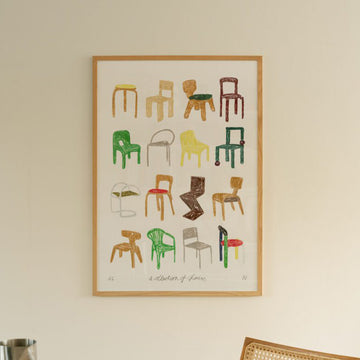 A Collection of Chairs Art Print