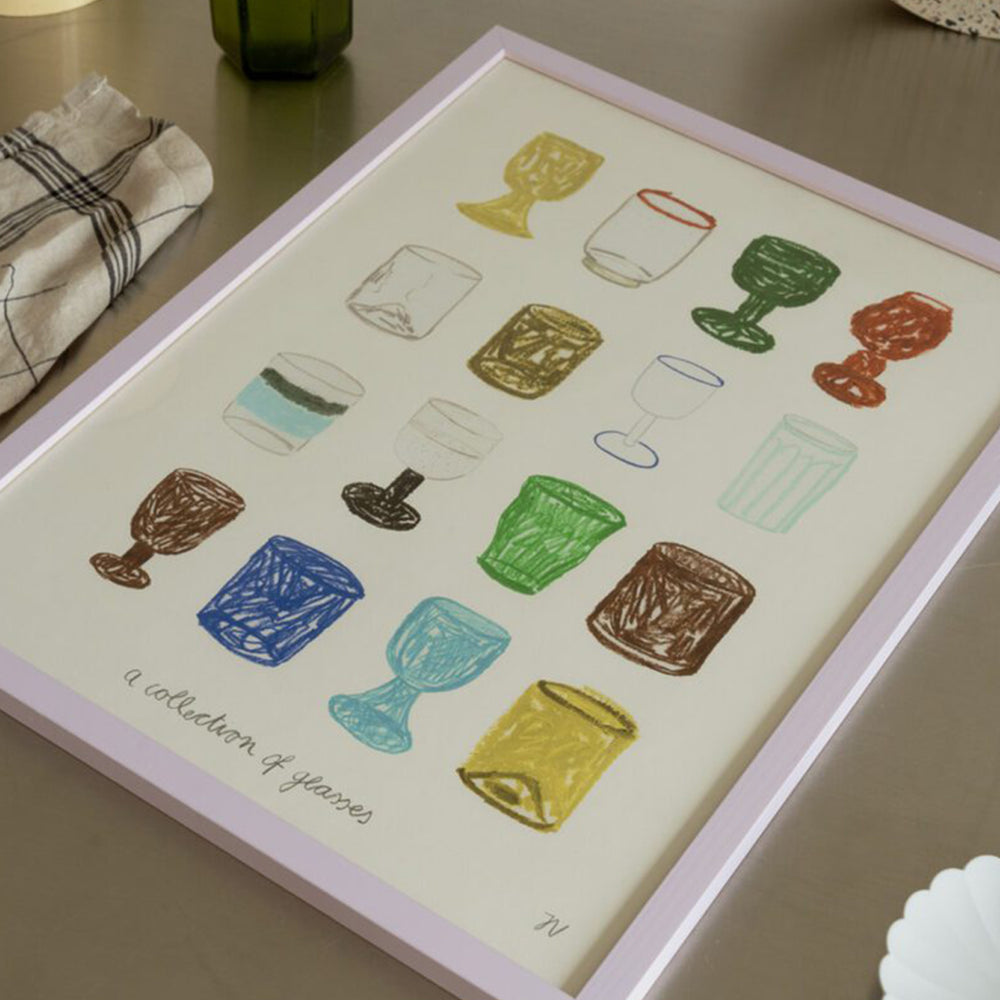 A Collection of Glasses Art Print