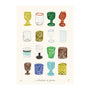 A Collection of Glasses Art Print - A4