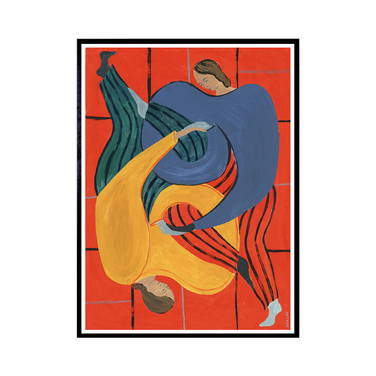 Hold You - Red Print – Life Interiors
