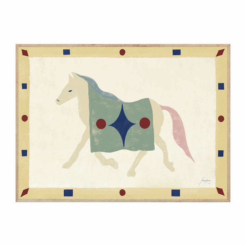 Horse Geometri Art Print