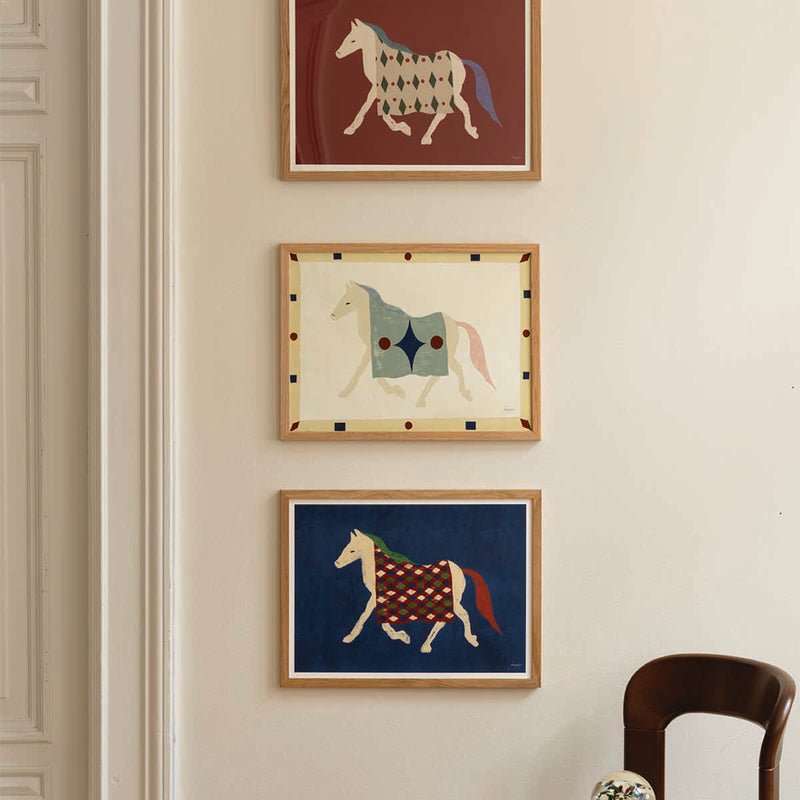 Horse Geometri Art Print