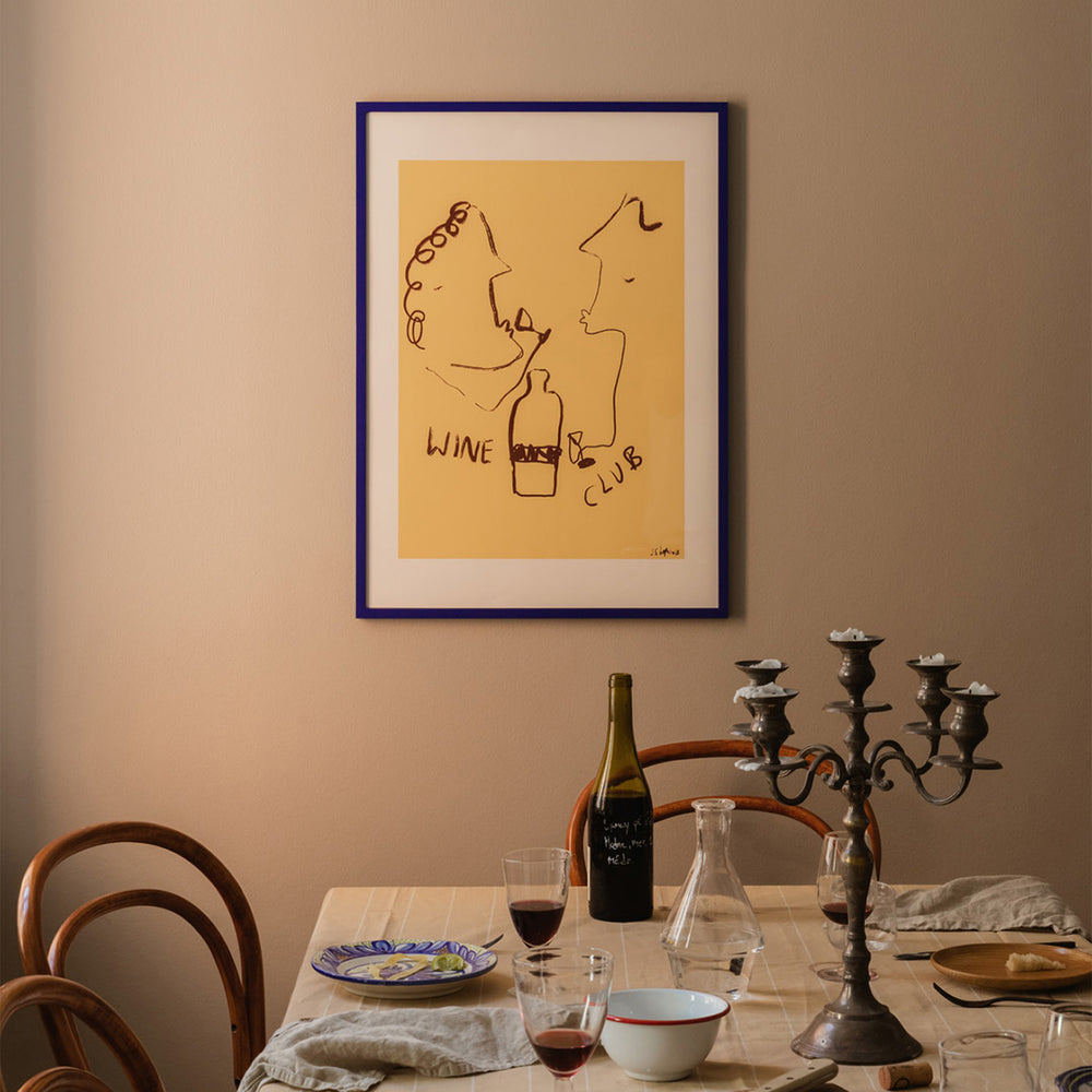 Man and Dog Art Print