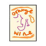 Orange Wine Print