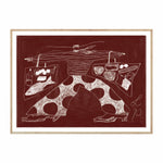 Sams Shopping Art Print