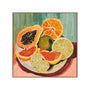 Bright & Juicy Art Print - Oak Framed Canvas / 120 x 120cm