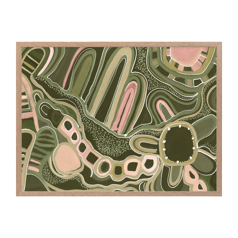 Oak Framed Print, No Matboard / 106 x 141cm