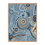 Connecting Waterways Art Print - Oak Framed Print, No Matboard / 106 x 141cm