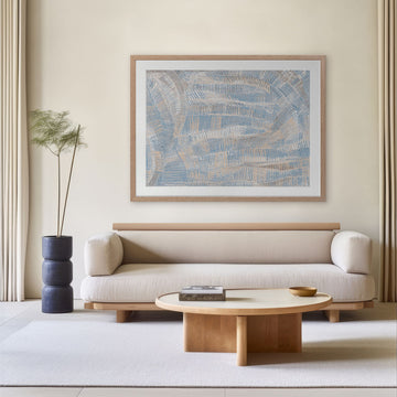 Dhala-Bu-Nya Light Blue Landscape Art Print