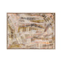 Dhala-Bu-Nya Neutral Landscape Art Print - Oak Framed Canvas / 75 x 100cm