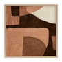 Earthen I Potrait Art Print - Oak Framed Print, No Matboard / 68 x 68cm