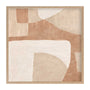 Earthen III Potrait Art Print - Oak Framed Print, No Matboard / 68 x 68cm