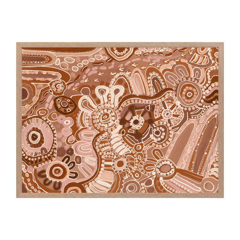 Oak Framed Print With Matboard