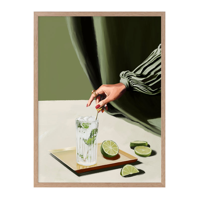 Mojito Portrait Art Print