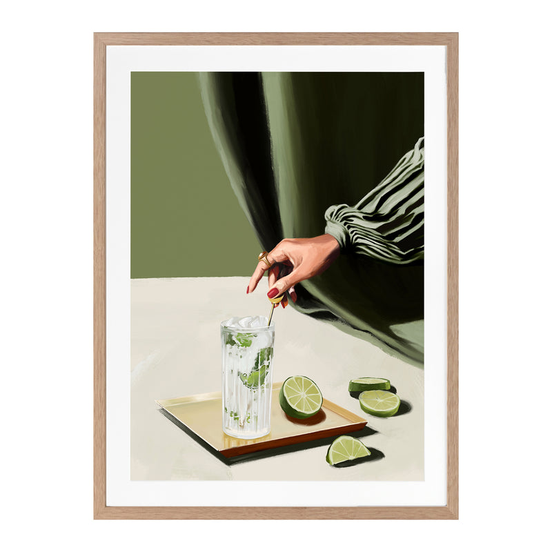 Mojito Portrait Art Print