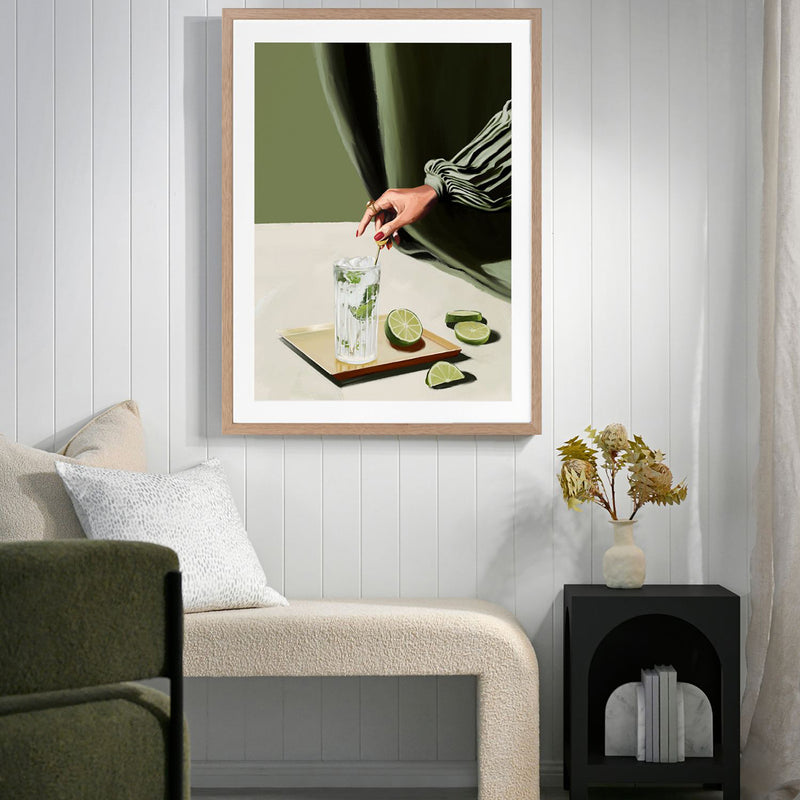 Mojito Portrait Art Print