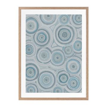 Nirrangi ll Light Blue Portrait Art Print