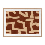 Oak Framed Print, With Matboard / 106 x 141cm